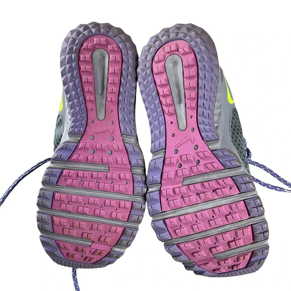 Nike Wild Trail Womens‎ Running Shoes Grey Purple Lime 643074-010 Size 9